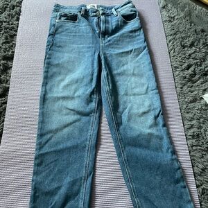PAIGE stella crop blue jeans